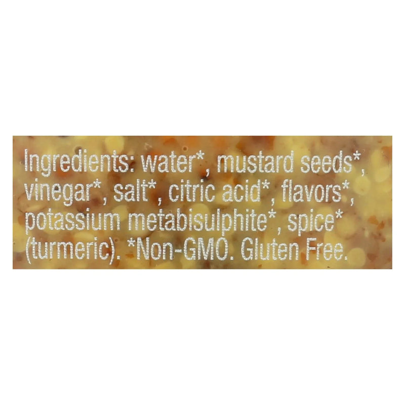 Bornier - Mustard - Whole Grain - Case Of 6 - 7.4 Ounce.