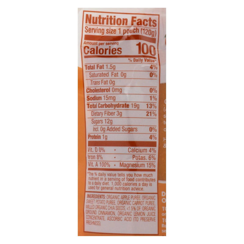 Happy Baby Happytot Organic Superfoods Sweet Potato Apple Carrot And Cinnamon - 4.22 Ounce - Case Of 16