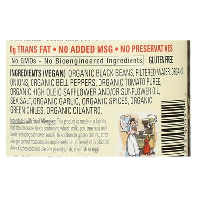 An image displaying Amy's - Organic Refried Black Beans - Case Of 12 - 15.4 Ounce by Amy's