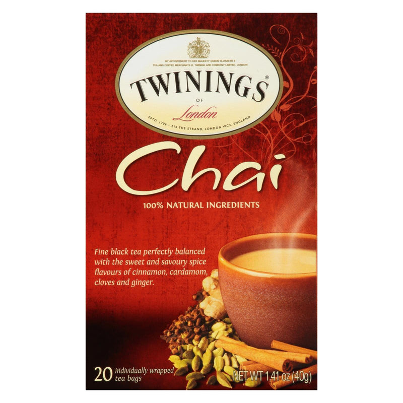 Twinings Tea Chai - Case Of 6 - 20 Bags - Orca Market