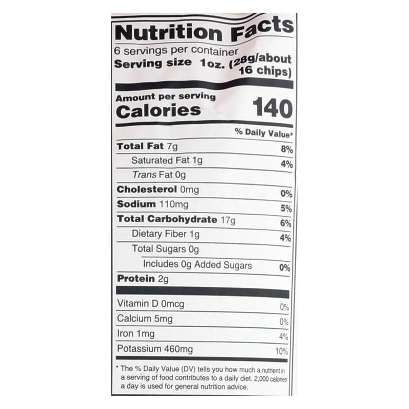 An image displaying Uglies - Pot Chips Original Sea Salt Ktle - Case Of 12 - 6 Ounce by Uglies