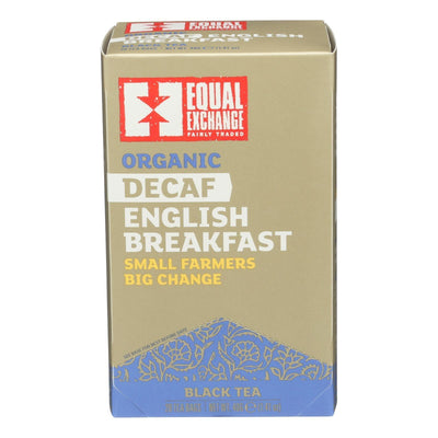 Equal Exchange Organic Decaf Black Tea - English Breakfast - Case Of 6 - 20 Bags - Orca Market