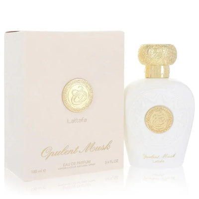 An image displaying Lattafa Opulent Musk by Lattafa Eau De Parfum Spray 3.4 oz for Women by Lattafa