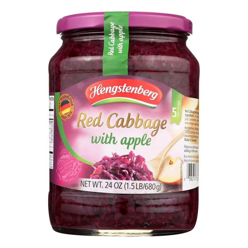 Hengstenberg Red Cabbage With Apple - Case Of 12 - 24.3 Ounce.