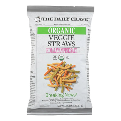 An image displaying The Daily Crave - Veggie Straws - Case Of 8 - 4.5 Ounce by The Daily Crave