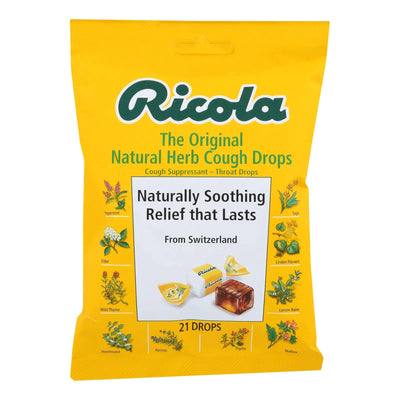 An image displaying Ricola - Cough Drop Original Herb - Case Of 8-21 Ct by Ricola