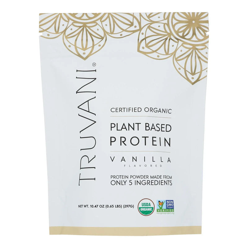 An image displaying Truvani - Protein Powder Vanilla - 1 Each-10.47 Ounce by Truvani
