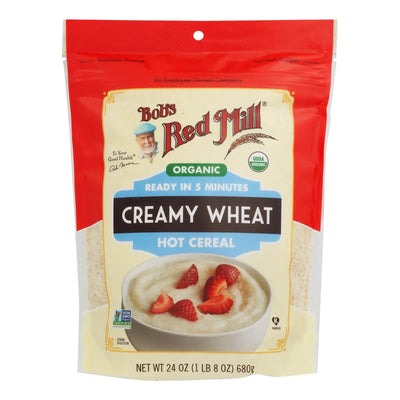 An image displaying Bob's Red Mill - Cereal Creamy Wheat - Case Of 4-24 Oz by Bob's Red Mill