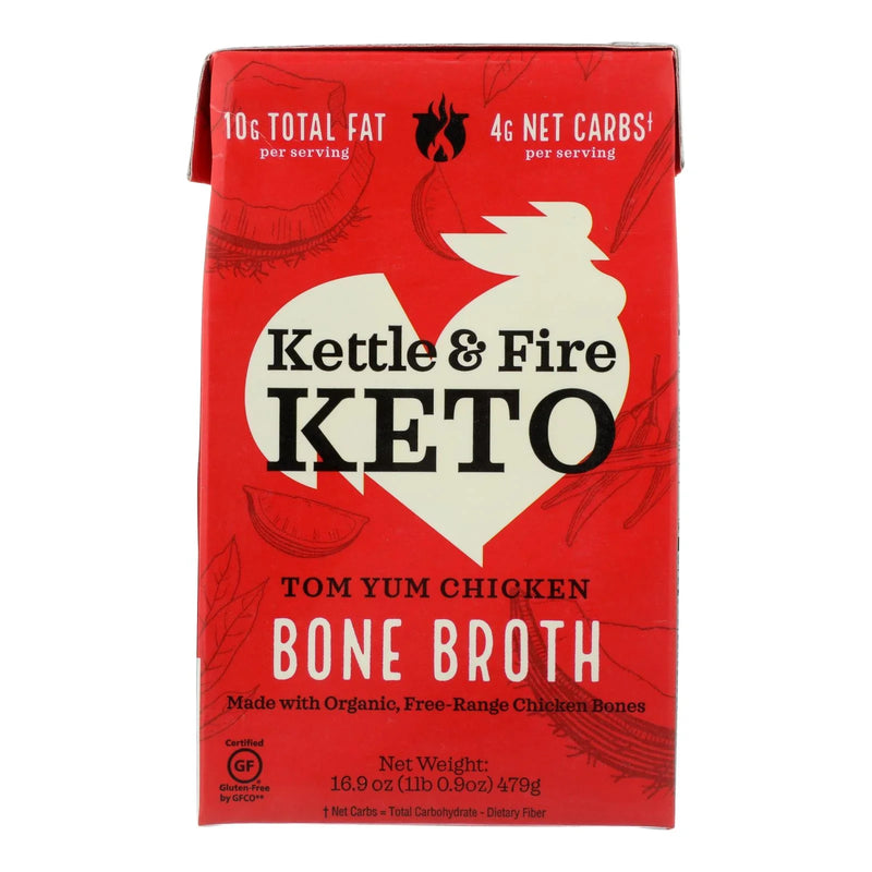 Kettle And Fire - Bone Broth Tom Yum Chicken - Case Of 6-16.9 Ounce