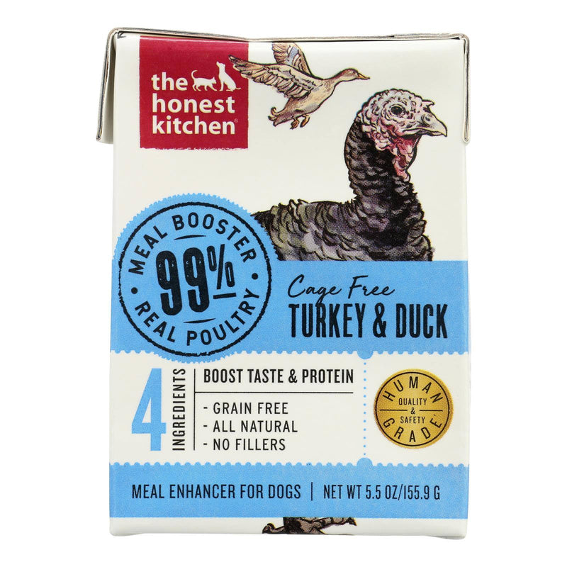 An image displaying The Honest Kitchen - Dog Fd Meal Boost 99%trky - Case Of 12-5.5 Ounce by The Honest Kitchen