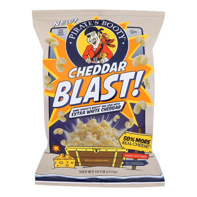 An image displaying Pirate's Booty - Pirte Bty Cheddar Blast - Case Of 6-10 Oz by Pirate Brands