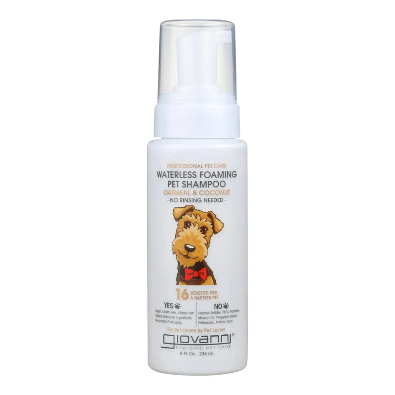 Giovanni Hair Care Products - Pet Shampoo Foam Oatml&cnut - 1 Each-8 Ounce