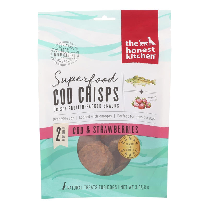 The Honest Kitchen - Dog Treat Crisp Cod Strawberry - Case Of 6-3 Ounce