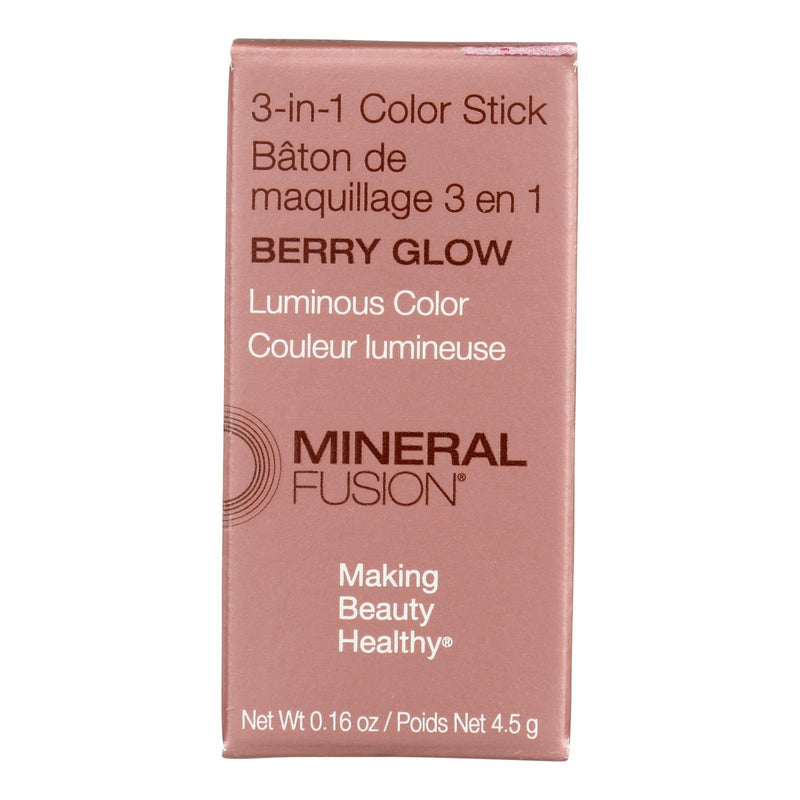 Mineral Fusion - Color Stick 3-in-1 Berry Glow - 1 Each-.16 Ounce