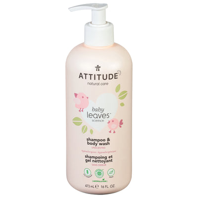 An image displaying Attitude - Baby Wash 2in1 Frag Free - 1 Each 1-16 Oz by Attitude