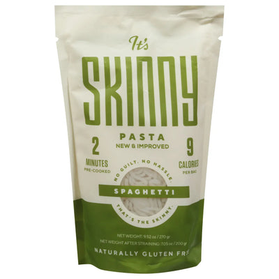 An image displaying It's Skinny Pasta - Konjac Psta Spag Shape - Case Of 6-9.52 Ounce by It's Skinny Pasta