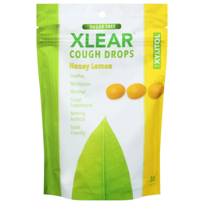 An image displaying Xlear - Cough Drops Honey Lemon - 1 Each-30 Ct by Xlear