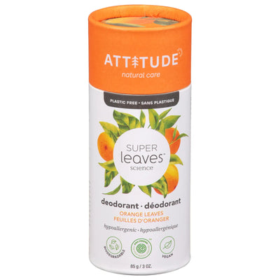 An image displaying Attitude - Deodorant Spr/lv Orange - 1 Each-3 Ounce by Attitude