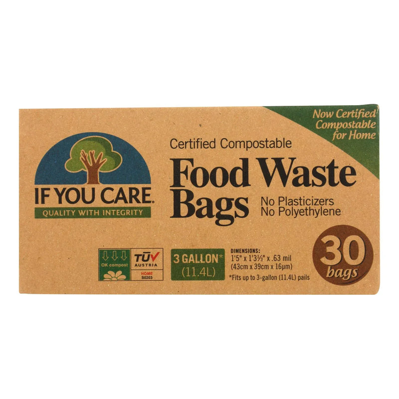 An image displaying If You Care Trash Bags - Recycled - Case Of 12 - 30 Count by If You Care