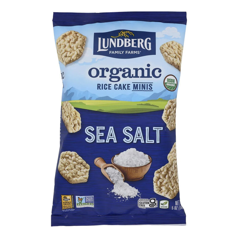 An image displaying Lundberg Family Farms - Rice Ck Mini Sea Salt - Case Of 6-5 Ounce by Lundberg Family Farms