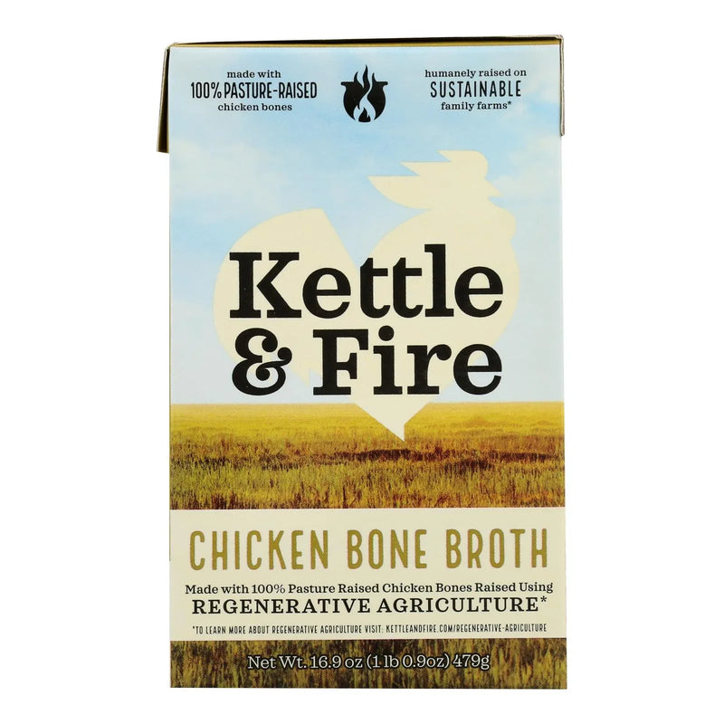 An image displaying Kettle And Fire - Bone Broth Chicken Regntv - Case Of 6-16.9 Ounce by Kettle And Fire
