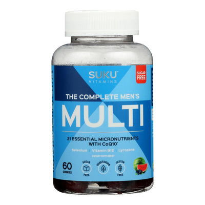 An image displaying Suku Vitamins - Gummy Complete Mens Multi - 1 Each-60 Ct by Suku Vitamins
