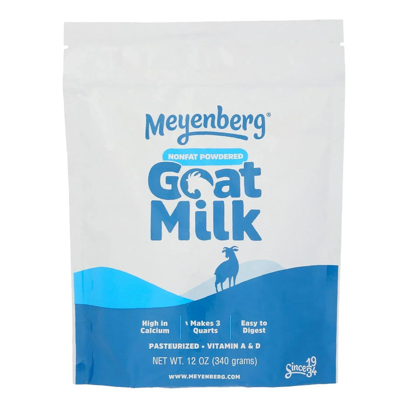 An image displaying Meyenberg - Goat Milk Powdrd Non Fat - Case Of 6-12 Ounce by Meyenberg