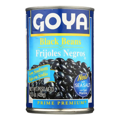 An image displaying Goya - Beans Black Low Salt - Case Of 24-15.5 Ounce by Goya