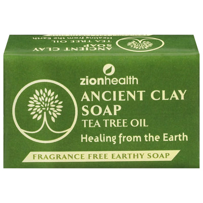 An image displaying Zion Health - Ancnt Clay Soap Tea Tree - 1 Each - 6 Ounce by Zion Health