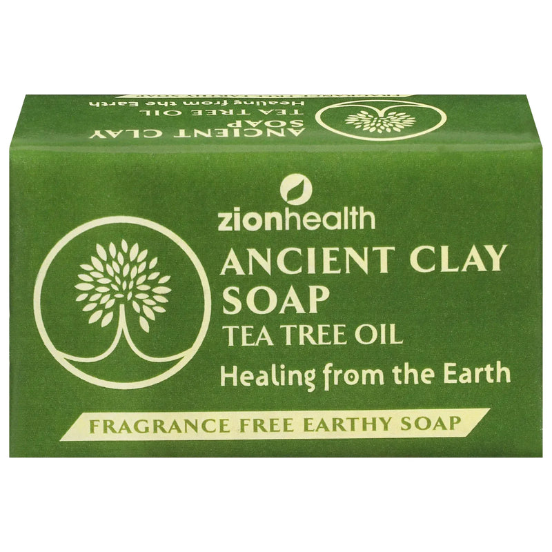 An image displaying Zion Health - Ancnt Clay Soap Tea Tree - 1 Each - 6 Ounce by Zion Health