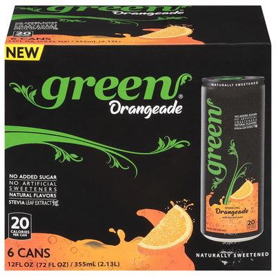 An image displaying Green - Sparkling Orangeade - Case Of 4-6/12 Fz by Green