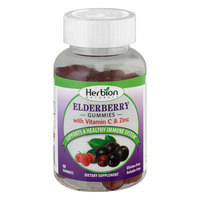 An image displaying Herbion Naturals - Gummies Elderberry - 1 Each-60 Ct by Herbion Naturals