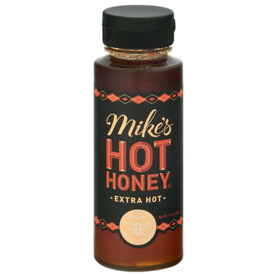 An image displaying Mike's Hot Honey - Honey Hot Extra Hot - Case Of 6-12 Oz by Mike's Hot Honey