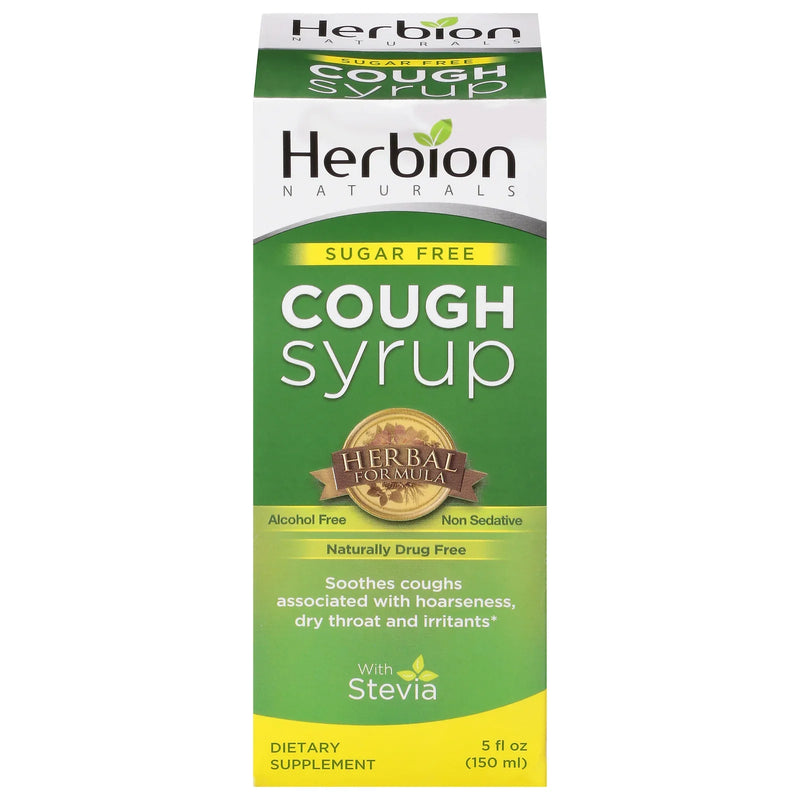 Herbion Naturals Throat Syrup - All Natural - Sugar Free - 5 Ounce