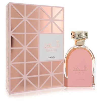 An image displaying Shahd by Lattafa Eau De Parfum Spray 3.4 oz for Women by Lattafa