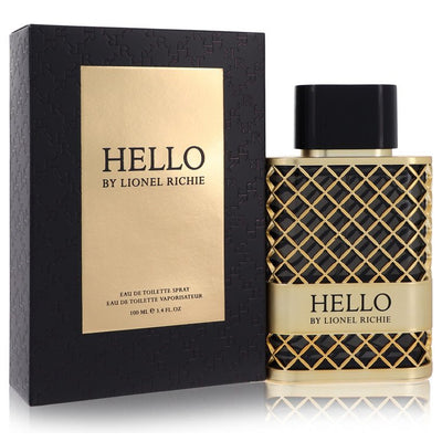 An image displaying Hello By Lionel Richie by Lionel Richie Eau De Toilette Spray 3.4 oz for Men by Lionel Richie