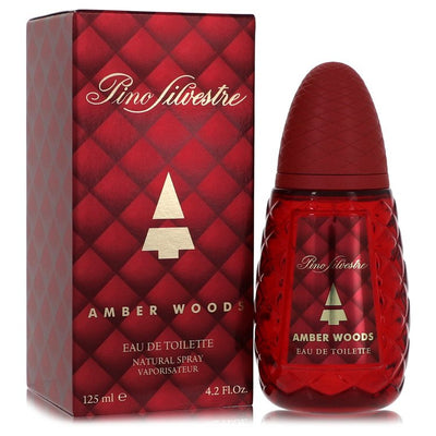 An image displaying Pino Silvestre Amber Woods by Pino Silvestre Eau De Toilette Spray 4.2 oz for Men by Pino Silvestre
