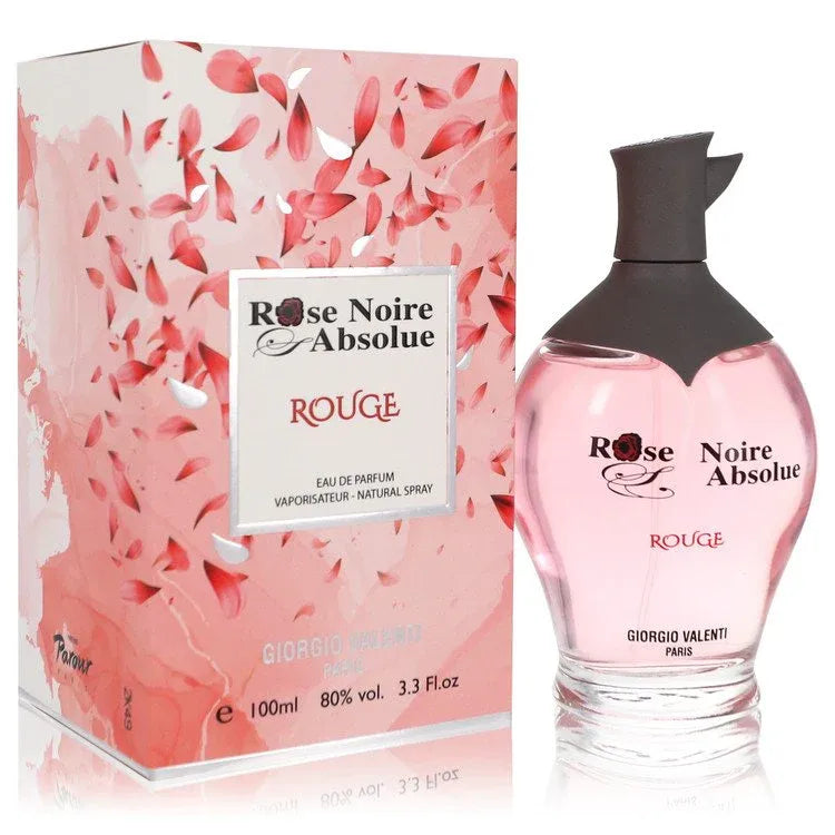 An image displaying Rose Noire Absolue Rouge by Giorgio Valenti Eau De Parfum Spray 3.3 oz for Women by Giorgio Valenti