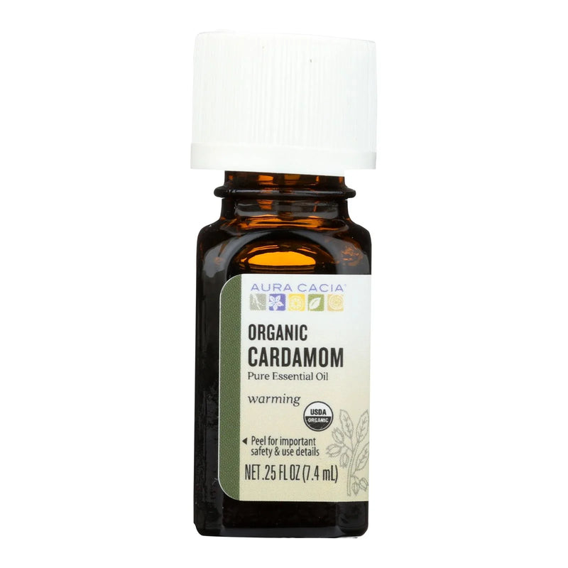 Aura Cacia - Essential Oil - Cardamom - Case Of 1 - .25 Ounce.