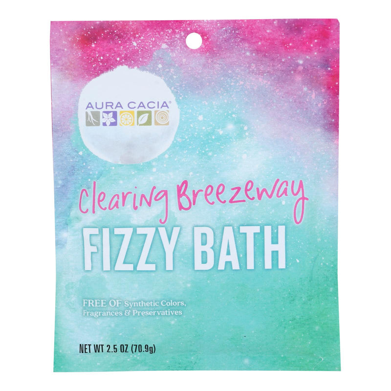 An image displaying Aura Cacia - Fizz Bath Clear Breezwy - Case Of 6-2.5 Oz by Aura Cacia