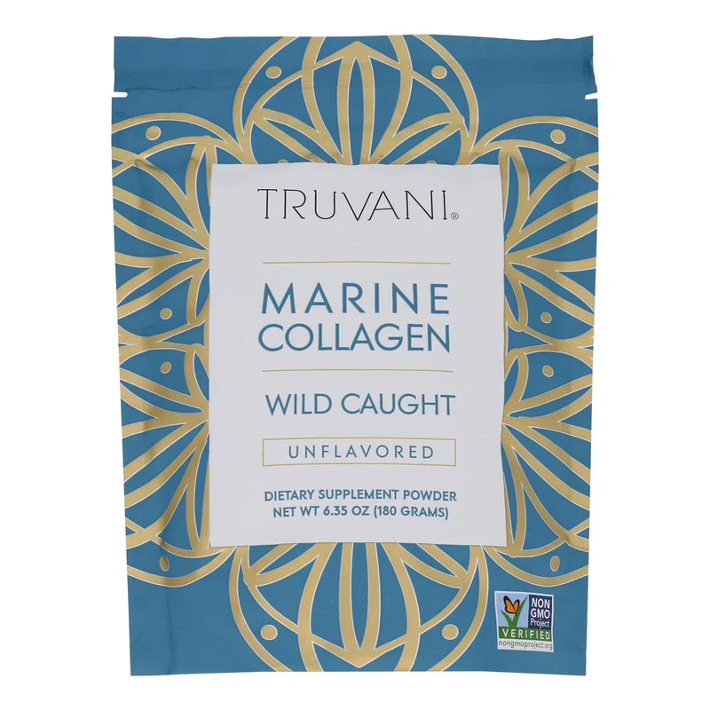 An image displaying Truvani - Clgn Powder Marine Unflavrd - 1 Each-6.35 Ounce by Truvani