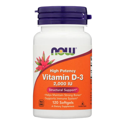 An image displaying Now Foods - Vitamin D-3 2000iu - 1 Each-120 Sgel by Now Foods