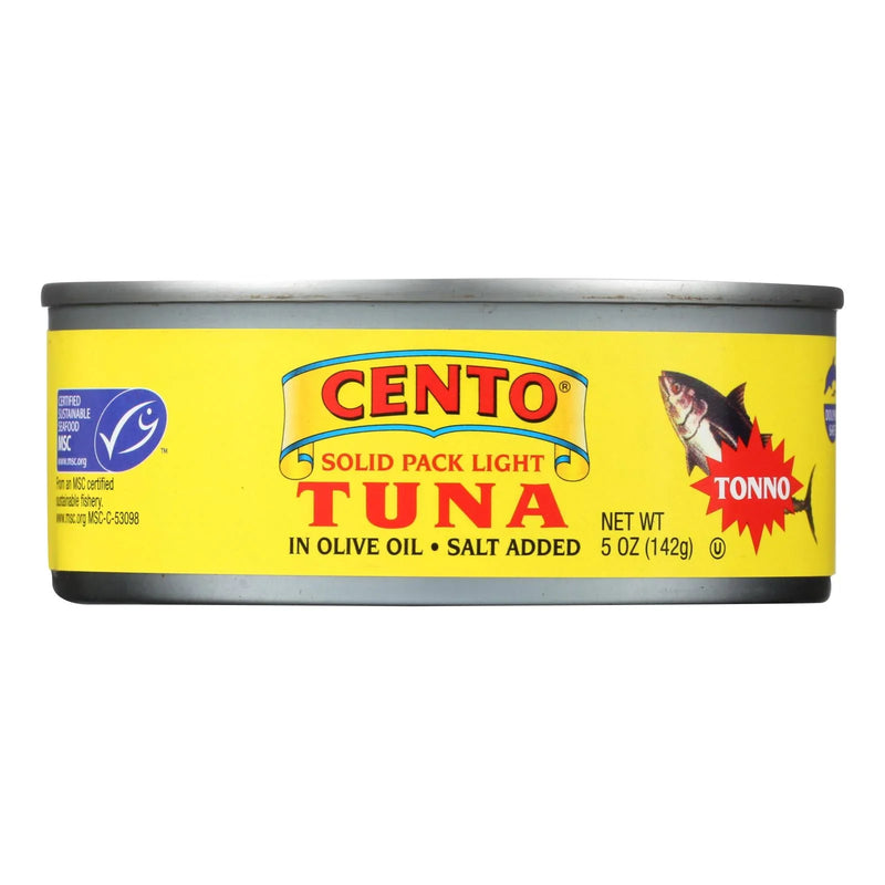 Cento Solid Pack Light Tuna - Cento Tonno - Case Of 24 - 5 Ounce.