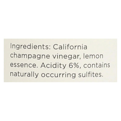 O Olive Oil Citrus Champagne Vinegar - Case Of 6 - 10.1 Ounce