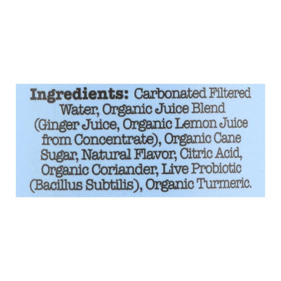 Culture Pop Soda - Soda Ginger Lemon - Case Of 6-4/12 Ounce