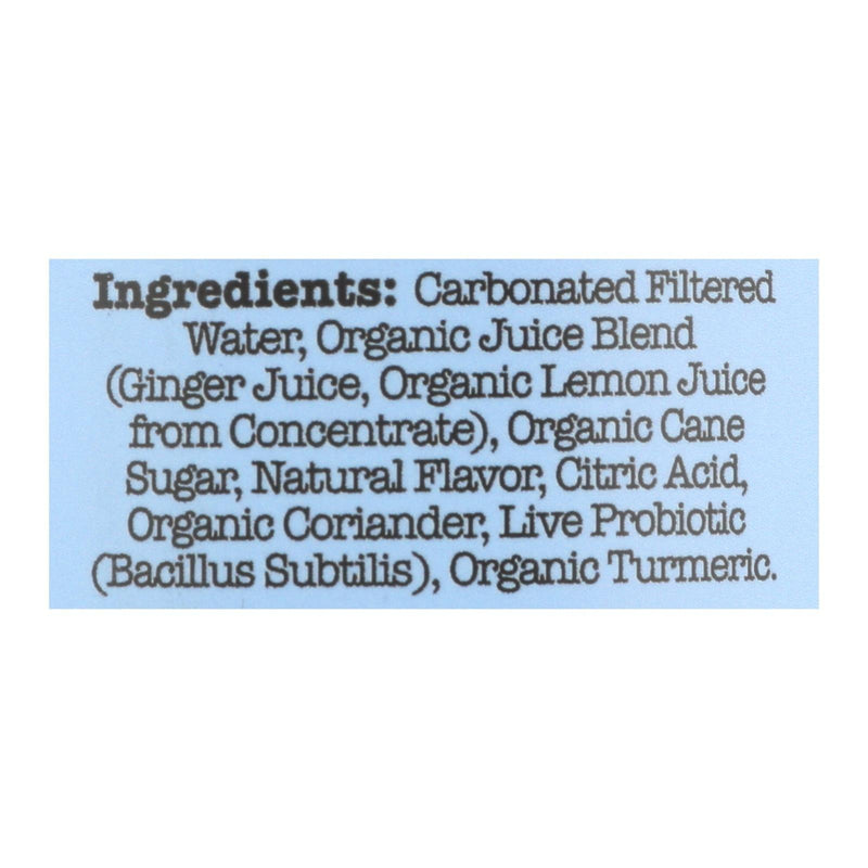 Culture Pop Soda - Soda Ginger Lemon - Case Of 6-4/12 Ounce