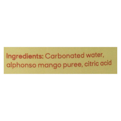 An image displaying Sanzo - Sparkling Water Alphonso Mango - Case Of 12-12 Ounce by Sanzo