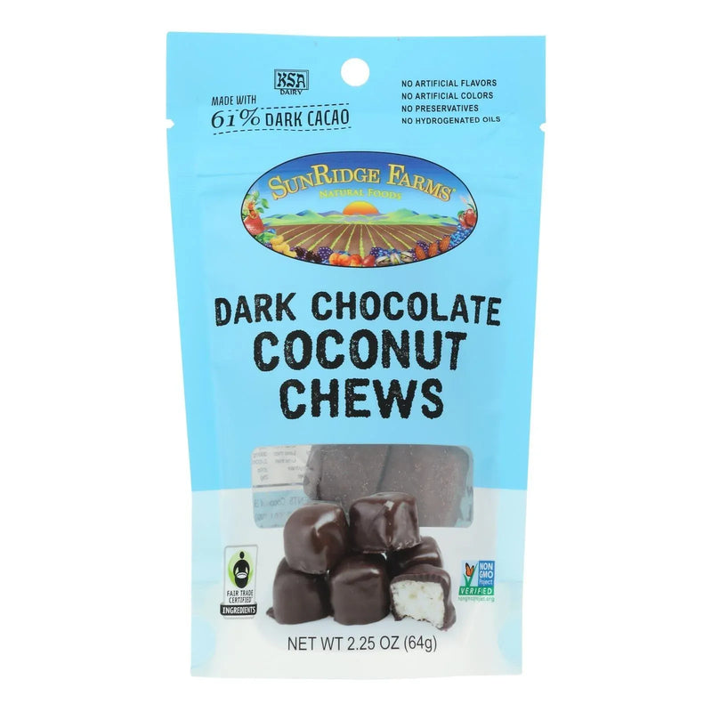 An image displaying Sunridge Farms Coconut Chews - Case Of 8 - 2.25 Ounce by Sunridge Farms