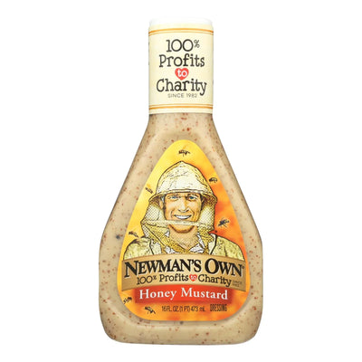 An image displaying Newman's Own Honey Mustard Dressing Honey - Case Of 6 - 16 Ounce by Newman's Own
