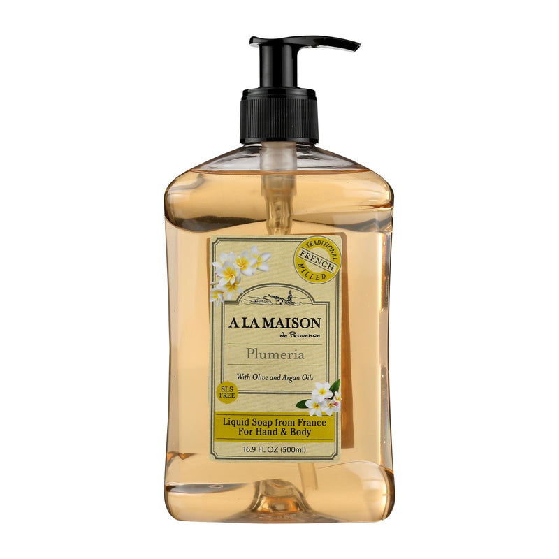 An image displaying A La Maison - French Liquid Soap Plumeria - 1 Each-16.9 Fz by A La Maison